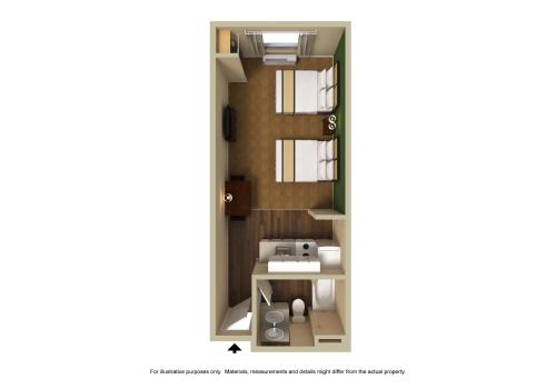Plantegning af Extended Stay America Suites - Juneau - Shell Simmons Drive