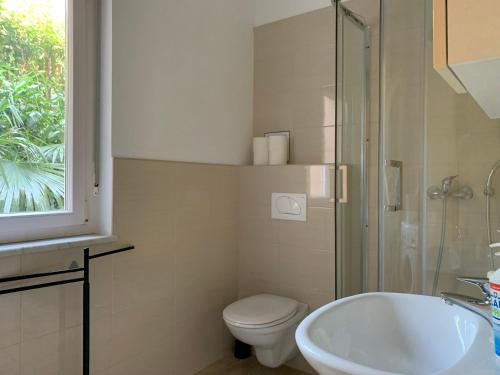 Koupelna v ubytování Grand Pool Apartment Ika-Opatija