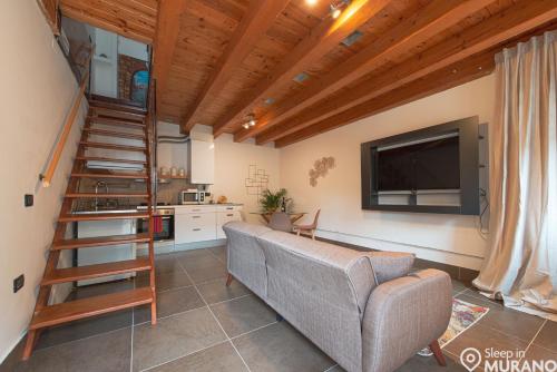 Posezení v ubytování MURANO Place - RIVA - Duplex