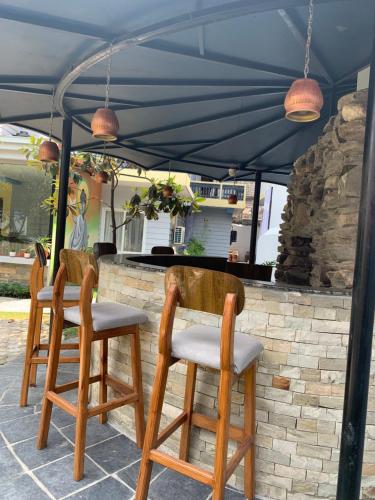 Patio nebo venkovní prostory v ubytování Hotel ABC, Boutique Hotel in Pokhara