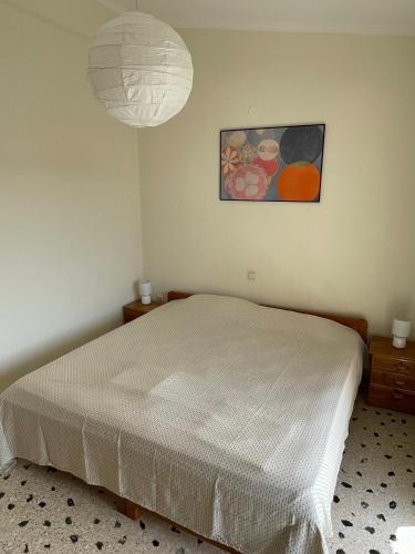 a bedroom with a bed and a picture on the wall at ELVETIA VILLA in Potos