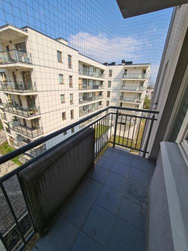 A balcony or terrace at Apartament Godebskiego 1b