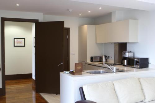 Köök või kööginurk majutusasutuses Liver View Apartments