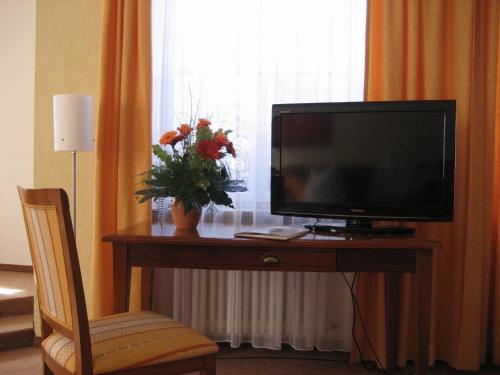TV a/nebo společenská místnost v ubytování Altstadthotel Schex