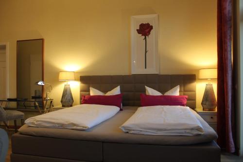 Ένα ή περισσότερα κρεβάτια σε δωμάτιο στο Hotel Villa Sommer