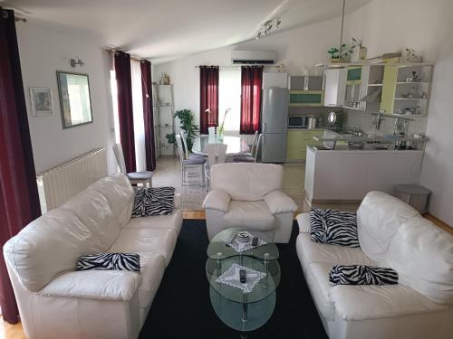 Kuchyň nebo kuchyňský kout v ubytování Apartment Jagoda