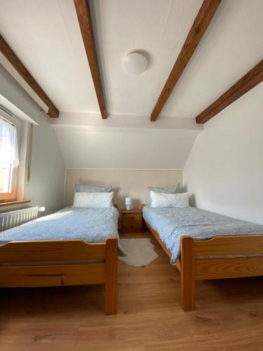 Cama o camas de una habitación en Huus-Appelboom