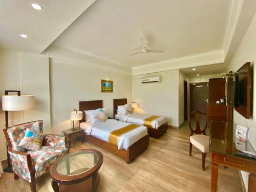 Zona de estar de Green View by Green Tree Hotels