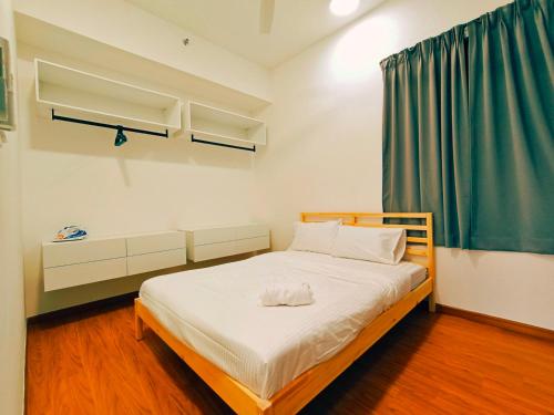 Ένα ή περισσότερα κρεβάτια σε δωμάτιο στο Bali-style 2Bedroom Beacon Georgetown WL