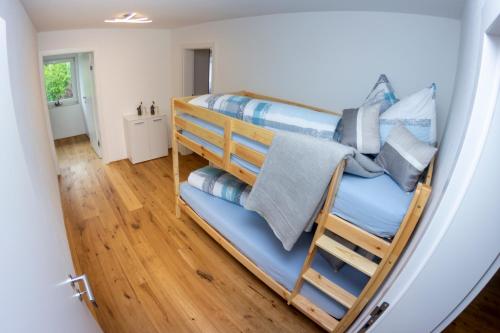 Postel nebo postele na pokoji v ubytování Ferienwohnung Melcher