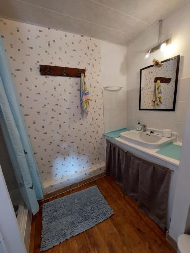 Koupelna v ubytování Le Petit Dôme
