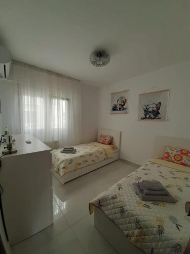 Postel nebo postele na pokoji v ubytování Appartement in Kallikratia