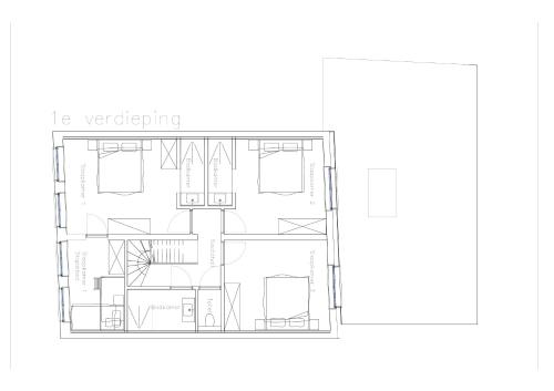 a plan of a housefourth floor plan at La Damme in Damme