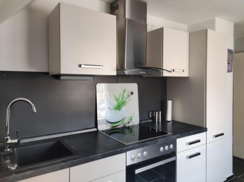 Η κουζίνα ή μικρή κουζίνα στο Ferienwohnung Schwarzwaldliebe