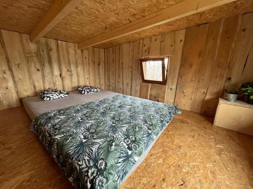 Postel nebo postele na pokoji v ubytování Bouda Orlí Hnízdo