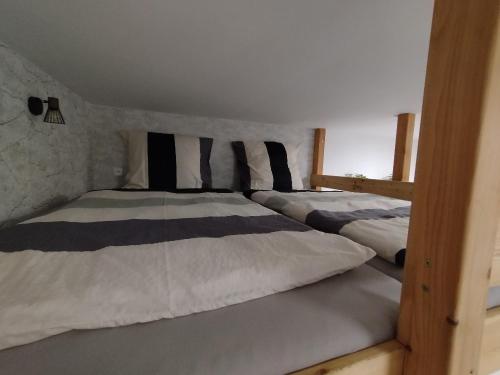 Postel nebo postele na pokoji v ubytování Ubytování Zahrada
