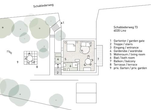 Plànol de ENTZÜCKENDES GÄSTESTÖCKL am Linzer Pöstlingberg