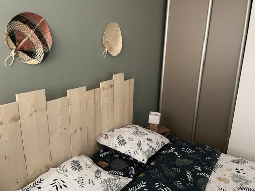Cama o camas de una habitación en Trio Marin Mèze