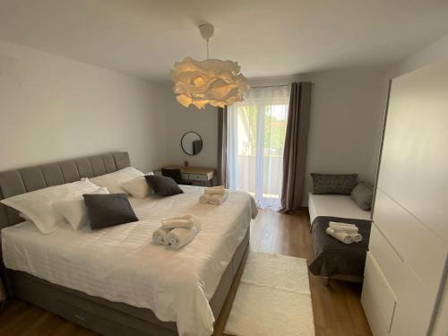 Postel nebo postele na pokoji v ubytování Country House Peace