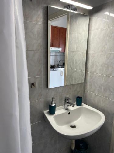 Koupelna v ubytování Xanthi Apartments