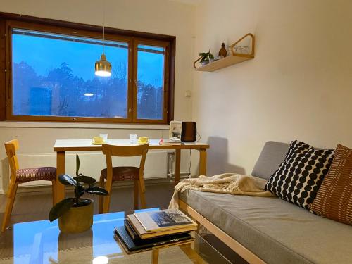 Posezení v ubytování Aalto Apartments Sunila, Terrace House