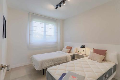 Cama o camas de una habitación en Apartamento Panorámica
