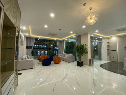 Posezení v ubytování Amely Hotel