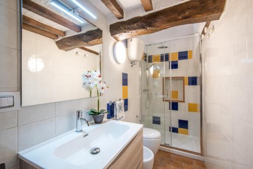 ห้องน้ำของ Appartamento Panoramico