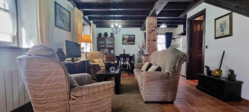 Ruang duduk di Casa Vacacional Gerpe I