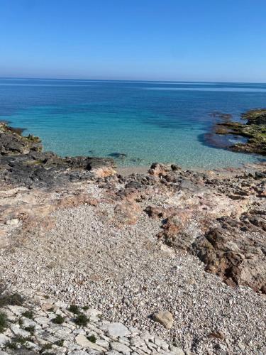 a rocky shore with the ocean in the background at Nenetta Rooms & Suites Monopoli in Monopoli