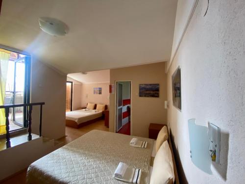 מיטה או מיטות בחדר ב-Villa Koceski