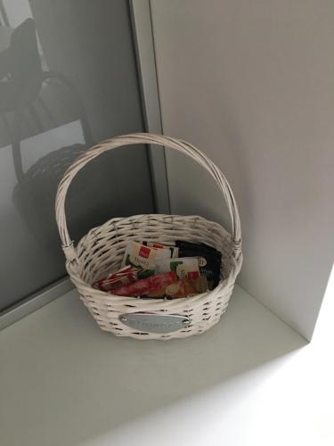 a basket sitting on top of a table at Royal Residence in Visoko