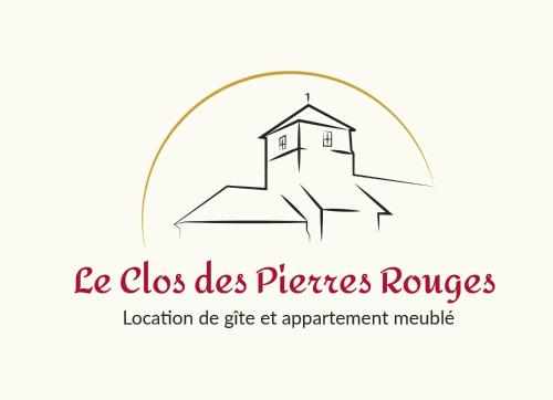 a drawing of a building on a mountain at LE CLOS DES PIERRES ROUGES in Burgy