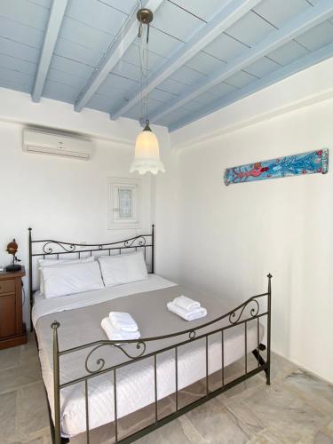 Posteľ alebo postele v izbe v ubytovaní Villa Viento of Mykonos