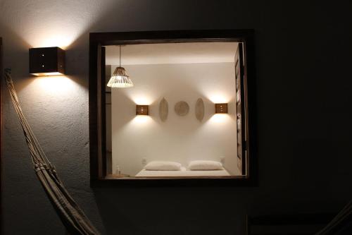 Et badeværelse på Hospedaria Passos do Mar, Caraíva