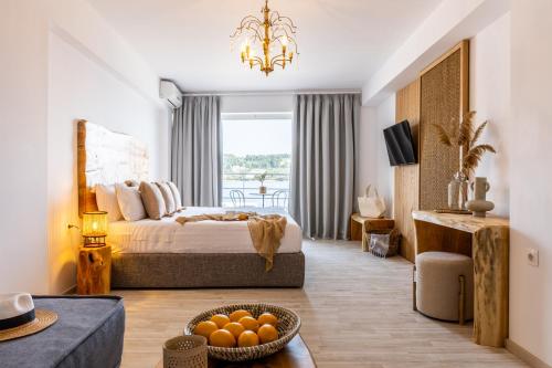 Кровать или кровати в номере Casa Blue Marine, Philian Collection