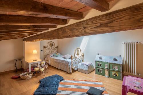 Postel nebo postele na pokoji v ubytování Torre di Corsanello