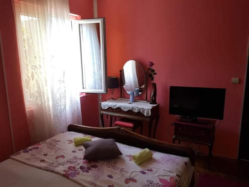 Кровать или кровати в номере Montenegro Apartments - Private Beach