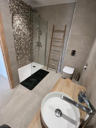 Ένα μπάνιο στο EXCEPTIONNELLE VILLA Proche d'AJACCIO et PORTICCIO
