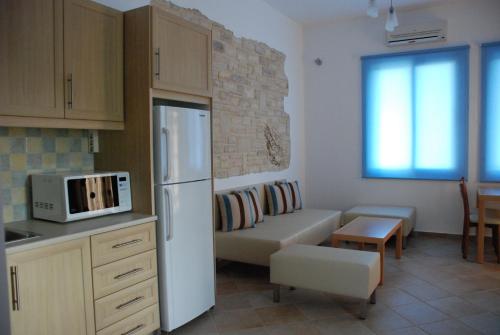 O zonă de relaxare la Alexena Apartments