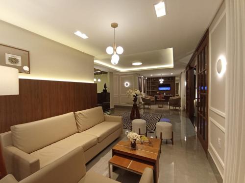 Ruang duduk di Caetité Palace Hotel