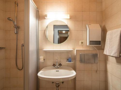 Koupelna v ubytování Ferienhaus Oblasser I