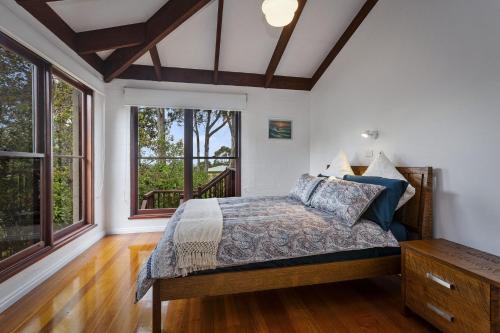 Кровать или кровати в номере Gunyha