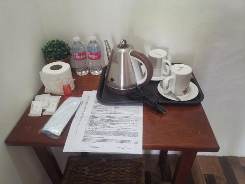 Coffee and tea-making facilities at Raje Residence