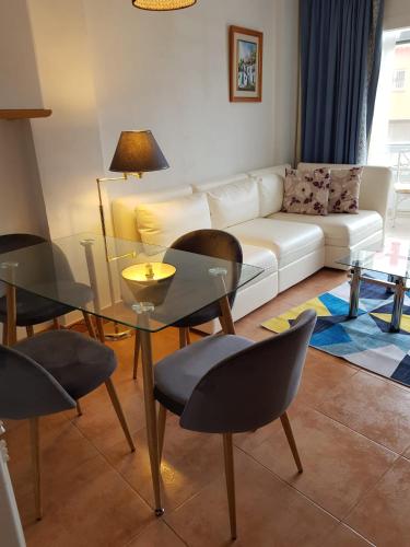 Posezení v ubytování Modern, cozy studio