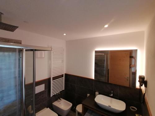 Koupelna v ubytování Hotel L'Ideale