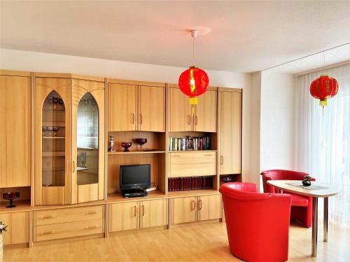 Dapur atau dapur kecil di Silberseehaus in der Freizeitoase Mortka