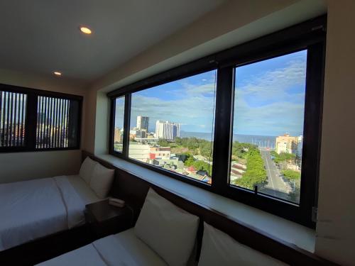 Postel nebo postele na pokoji v ubytování HỒNG HẢI 2 HOTEL