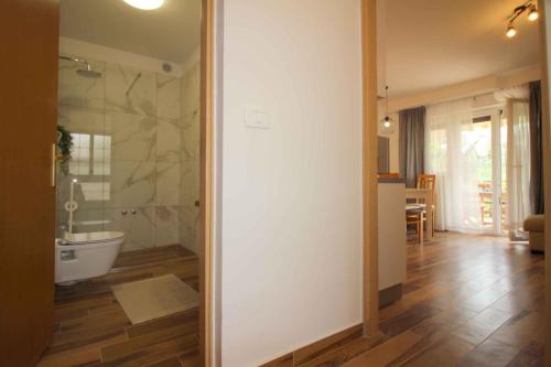 Koupelna v ubytování Apartments in Porec/Istrien 9923