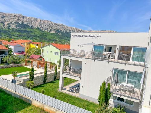 Apartment Baska, exklusive Apartments mit Poolarea in Baska, Krk - Kroatien